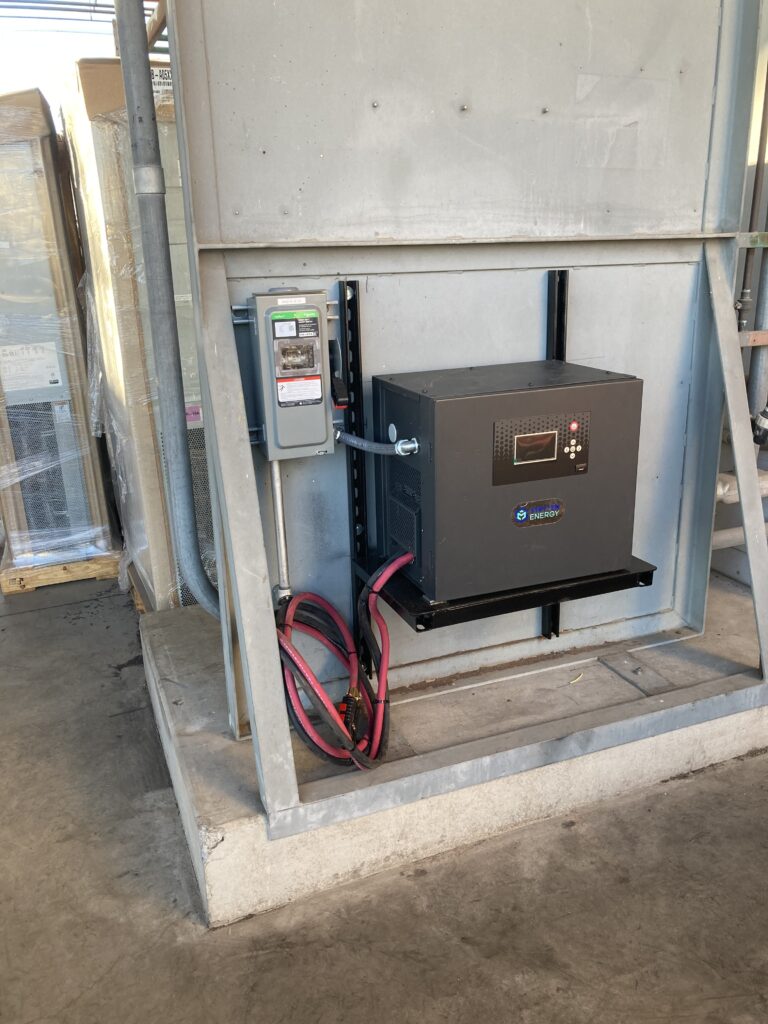 Commercial equipment power connection